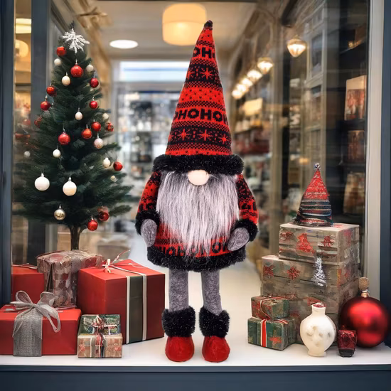 Europe tissu décoration de Noël gardiens de Gnomes tricotés